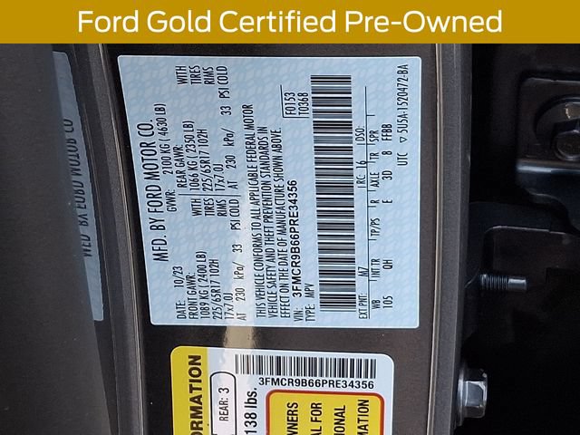 Certified 2023 Ford Bronco Sport Big Bend w/ Convenience Package AWD/4WD image 29