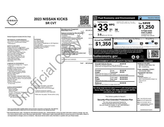 Used 2023 Nissan Kicks SR w/ Interior Electronics Package FWD image 35