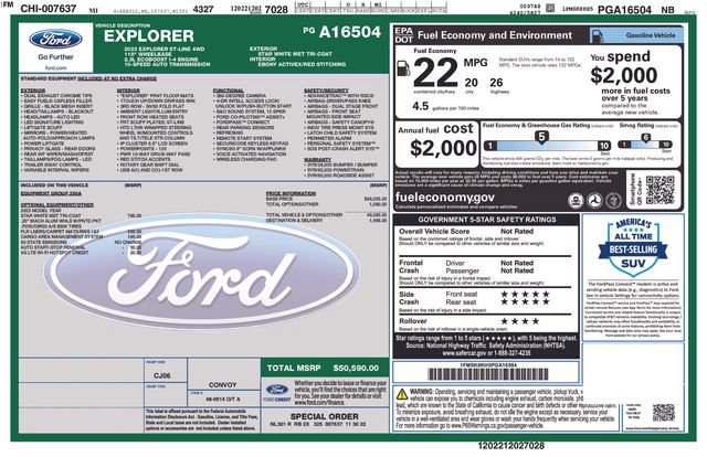 Certified 2023 Ford Explorer ST-Line AWD/4WD image 5