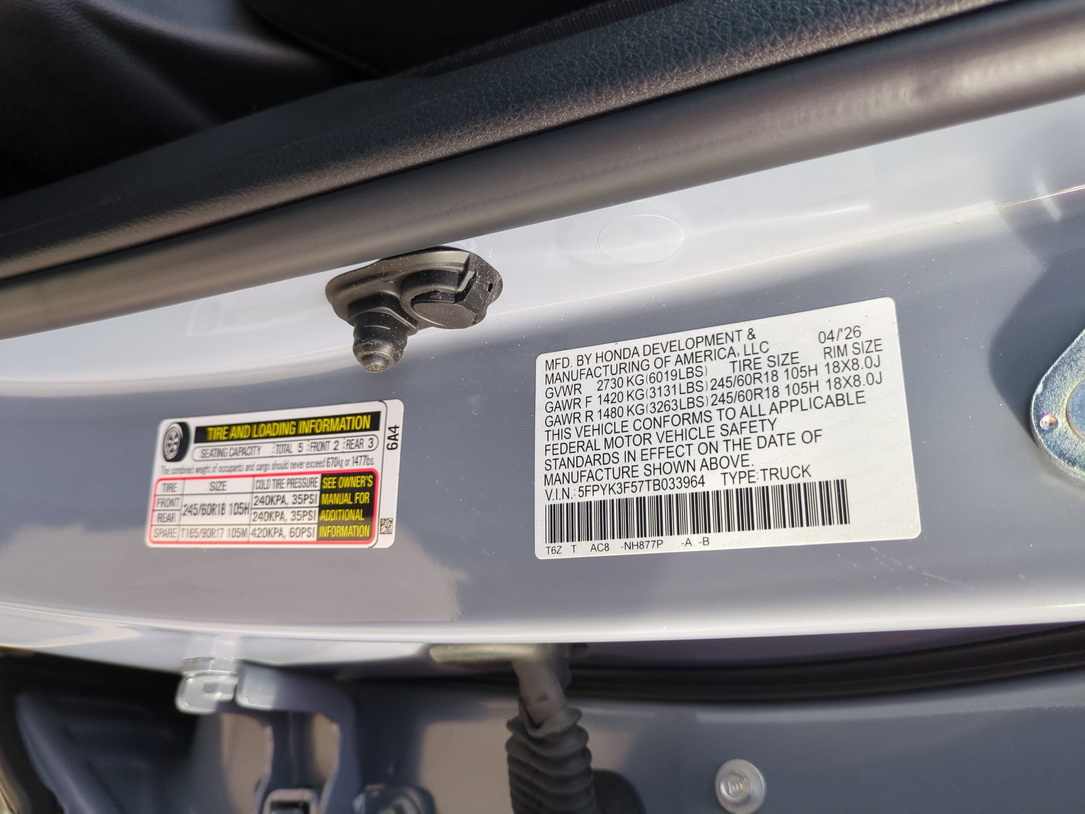 Used 2026 Honda Ridgeline RTL image 43
