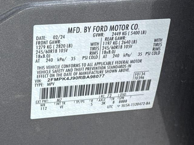 Certified 2024 Ford Edge SEL AWD/4WD image 42