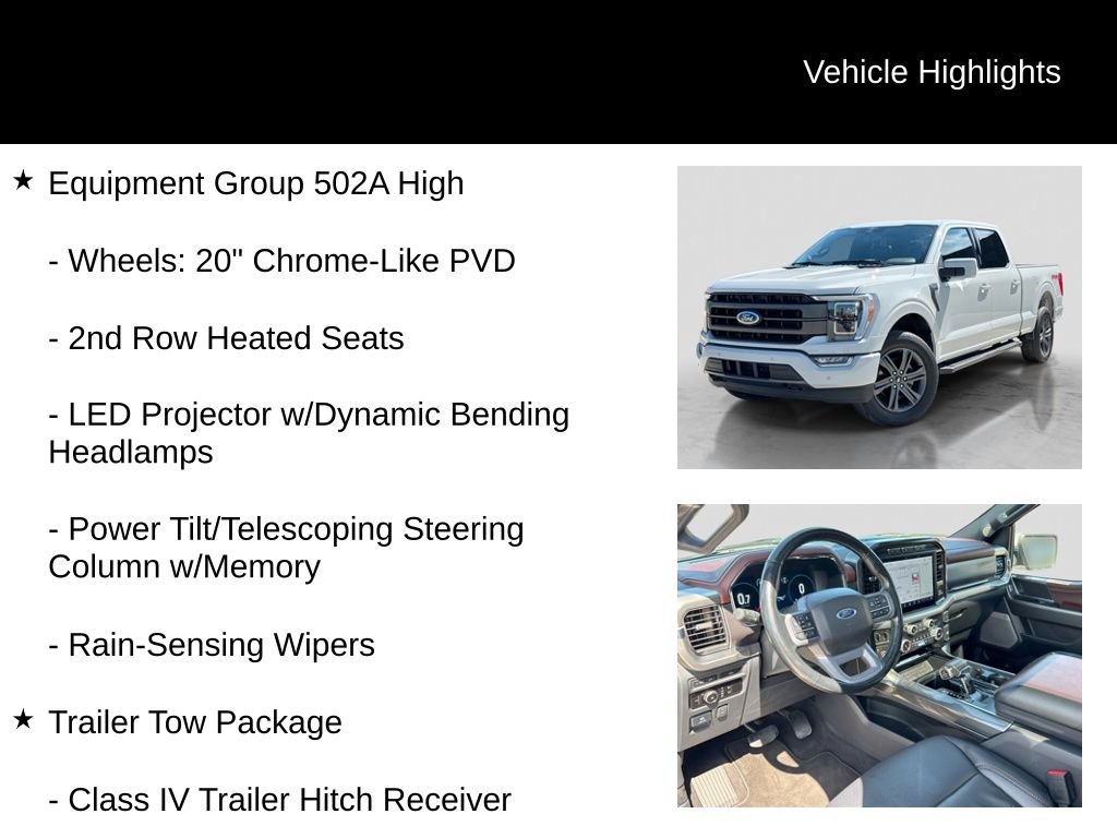 Certified 2023 Ford F150 Lariat w/ Equipment Group 502A High AWD/4WD image 11