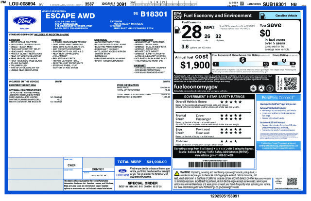 Certified 2025 Ford Escape ST-Line AWD/4WD image 2