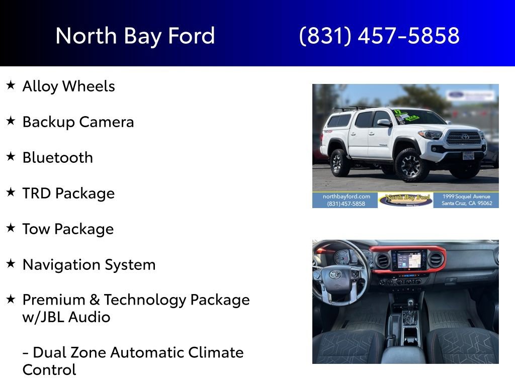 Used 2017 Toyota Tacoma TRD Off-Road AWD/4WD image 4
