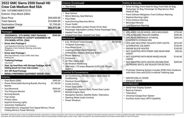 Used 2022 GMC Sierra 2500 Denali AWD/4WD image 37