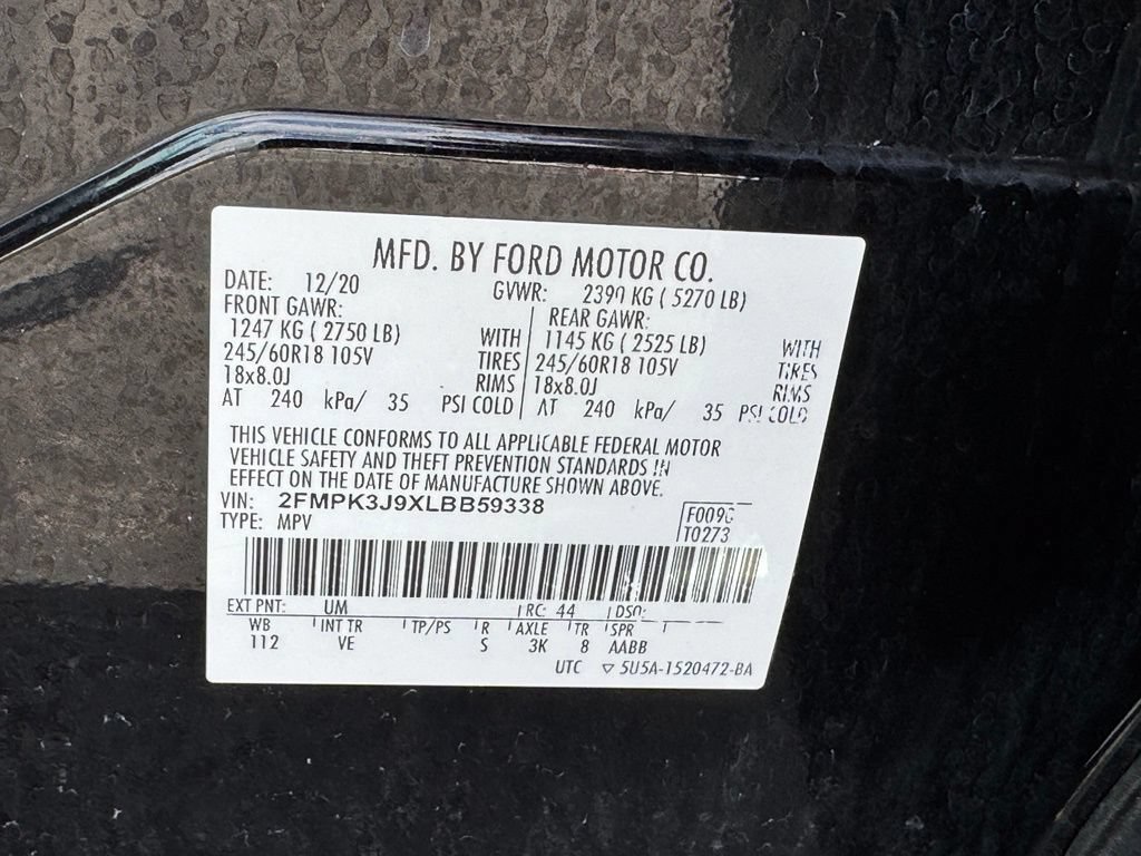 Certified 2020 Ford Edge SEL FWD image 44
