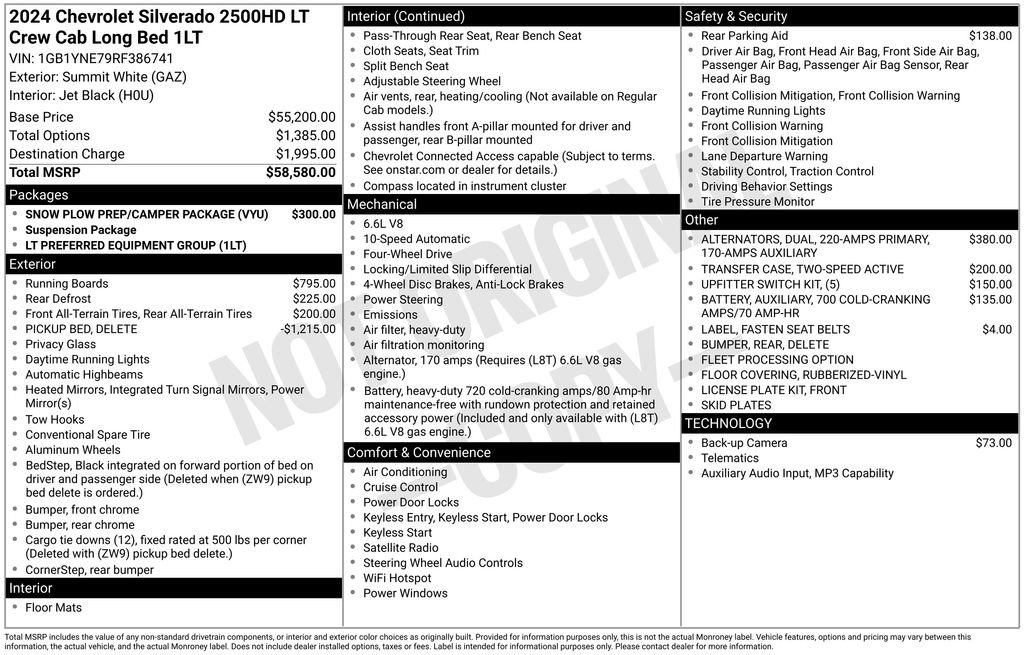 Used 2024 Chevrolet Silverado 2500 LT w/ Snow Plow Prep/Camper Package AWD/4WD image 5