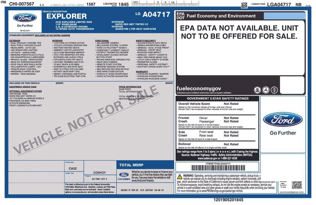 Certified 2020 Ford Explorer Limited image 35