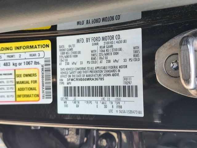 Certified 2021 Ford Bronco Sport Big Bend w/ Big Bend Package AWD/4WD image 33