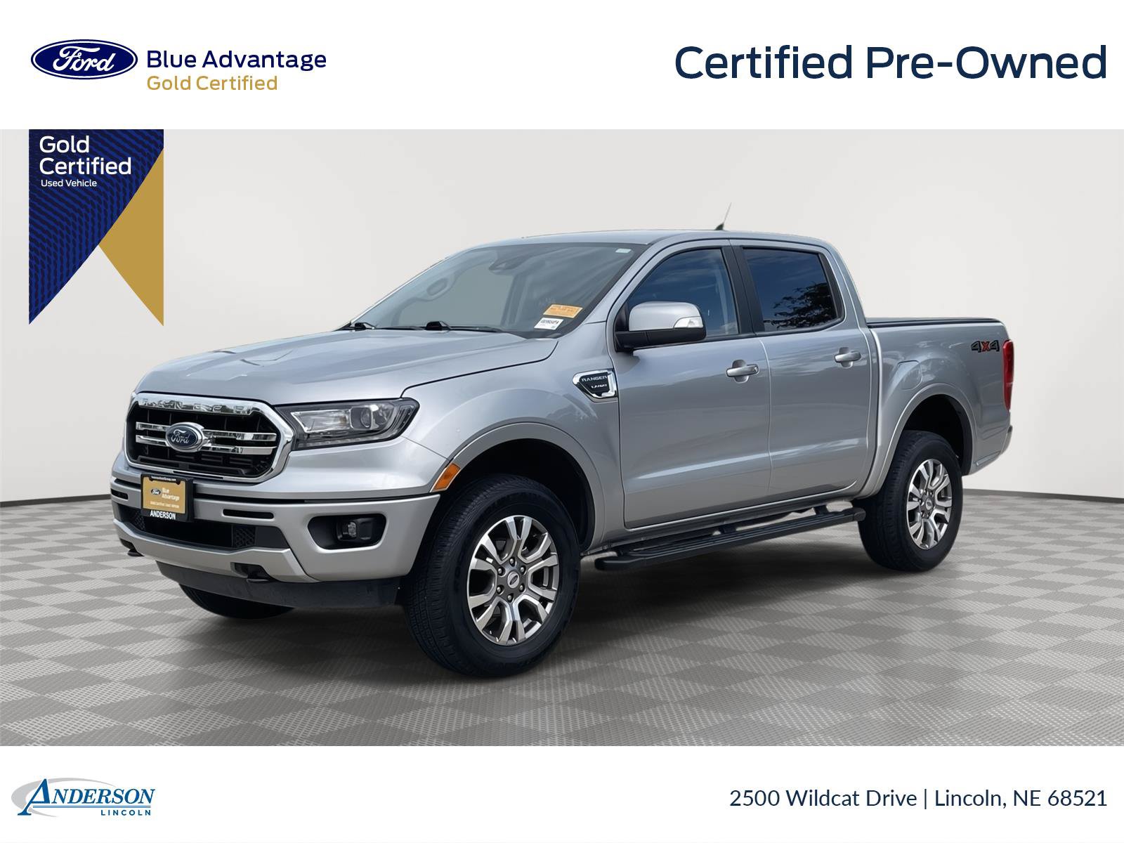 Certified 2021 Ford Ranger Lariat w/ Trailer Tow Package AWD/4WD image 1