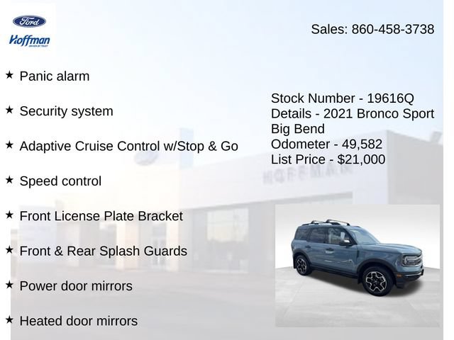 Certified 2021 Ford Bronco Sport Big Bend AWD/4WD image 30