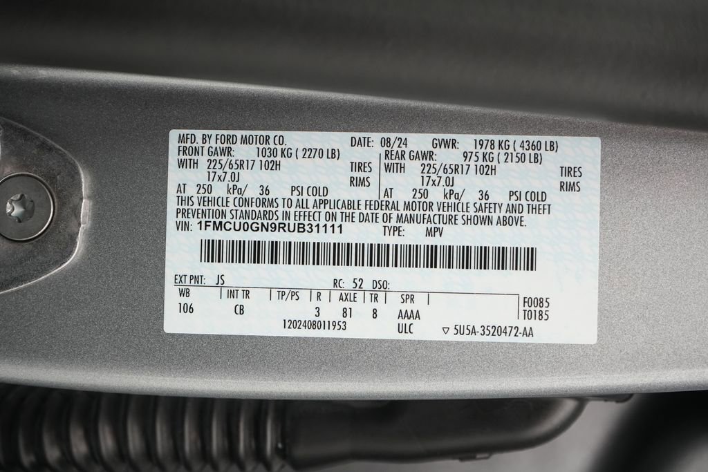 Certified 2024 Ford Escape Active FWD image 24