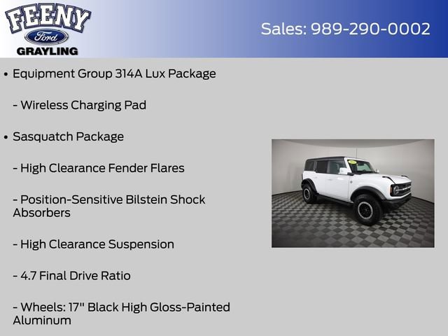 Certified 2022 Ford Bronco Outer Banks w/ Sasquatch Package AWD/4WD image 16