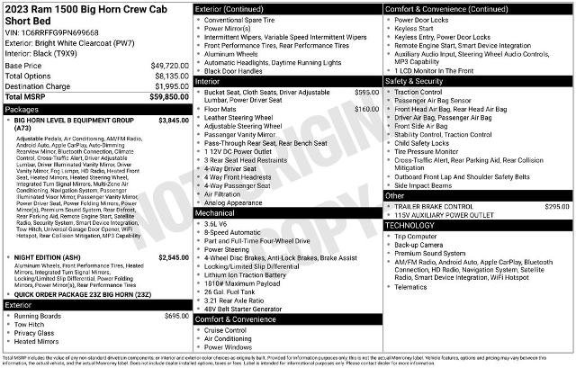 Used 2023 RAM 1500 Big Horn AWD/4WD image 32