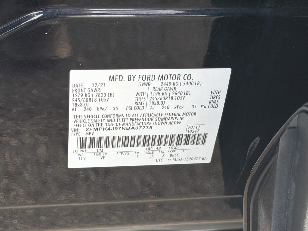 Certified 2022 Ford Edge SEL AWD/4WD image 33