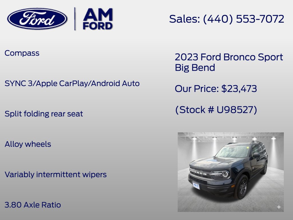 Certified 2023 Ford Bronco Sport Big Bend AWD/4WD image 21