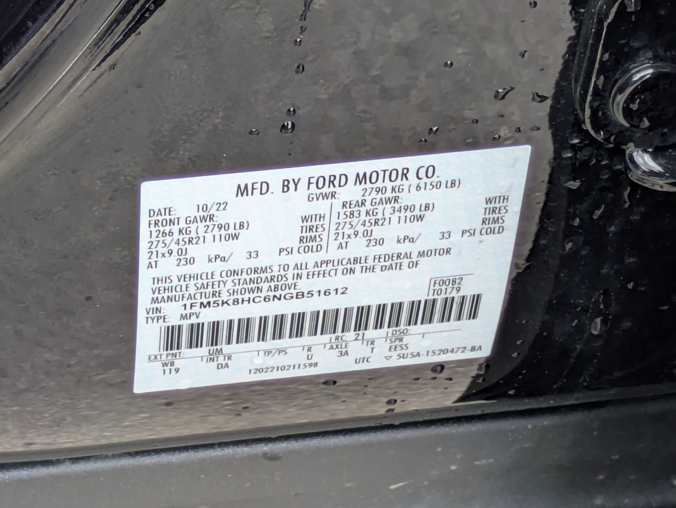 Certified 2022 Ford Explorer Platinum w/ Equipment Group 601A AWD/4WD image 45