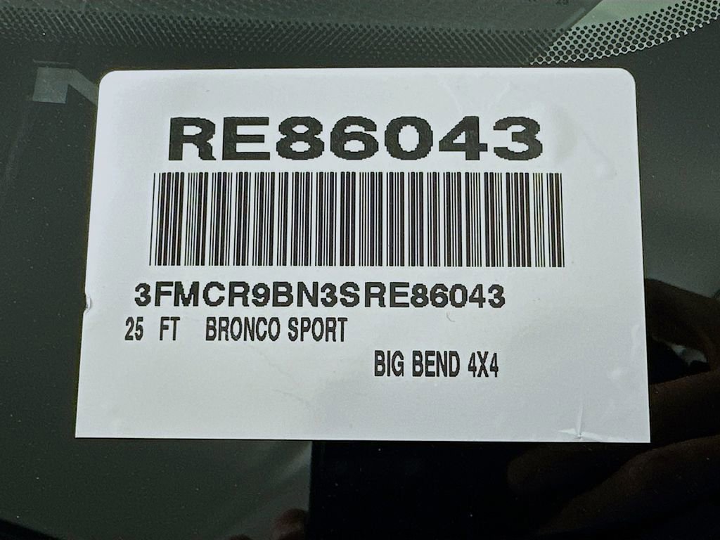Certified 2025 Ford Bronco Sport Big Bend w/ Convenience Package AWD/4WD image 26