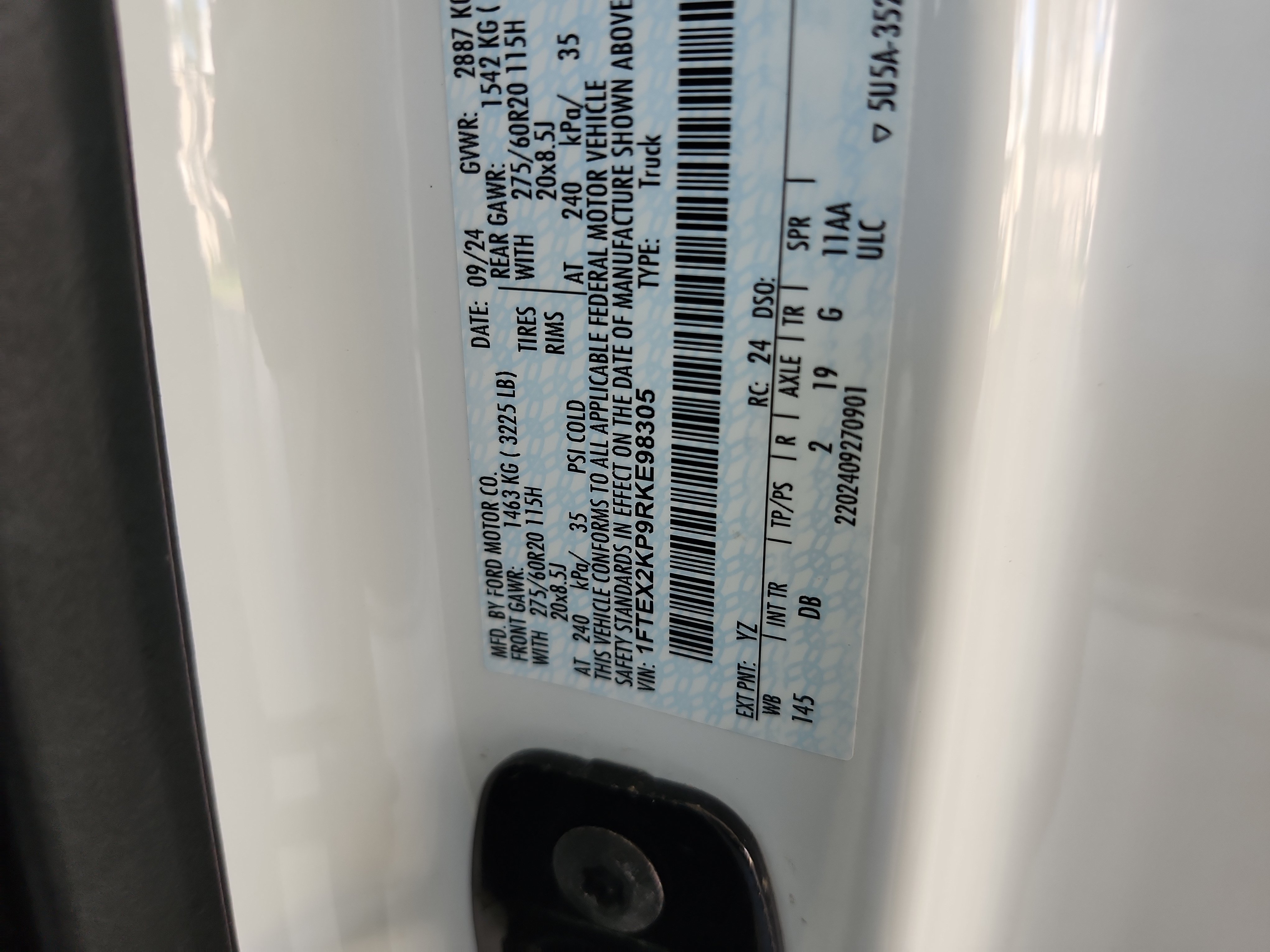 Certified 2024 Ford F150 STX w/ Mobile Office Package RWD image 24