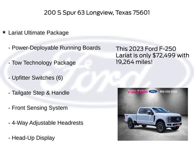 Certified 2023 Ford F250 Lariat w/ Lariat Ultimate Package AWD/4WD image 11