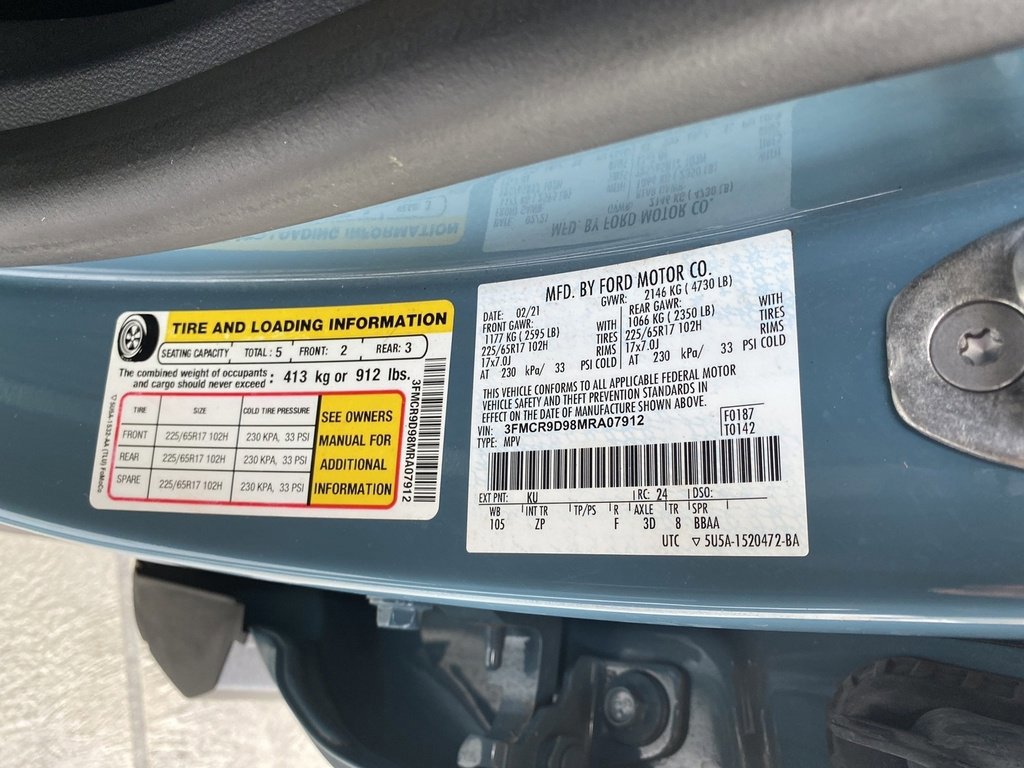 Certified 2021 Ford Bronco Sport Badlands w/ Badlands Package image 29