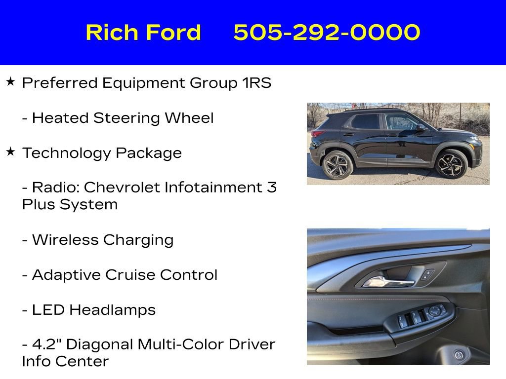 Used 2023 Chevrolet TrailBlazer RS w/ Sun and Liftgate Package image 12