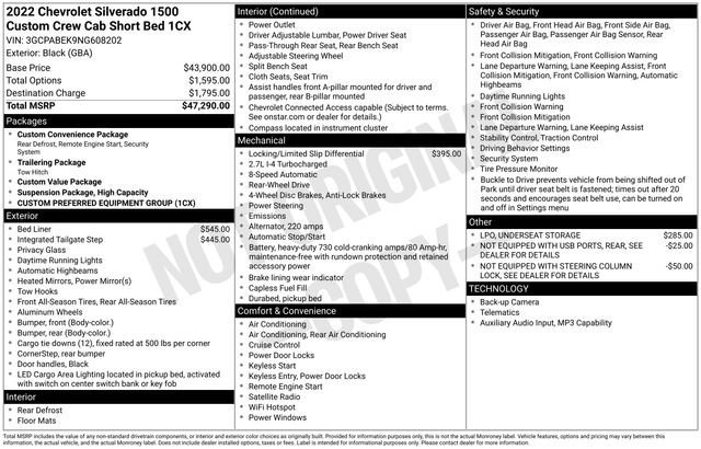 Used 2022 Chevrolet Silverado 1500 Custom image 9