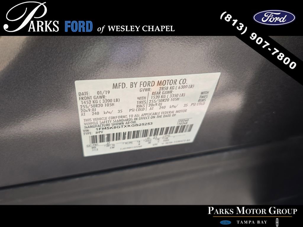 Certified 2019 Ford Explorer Sport AWD/4WD image 28