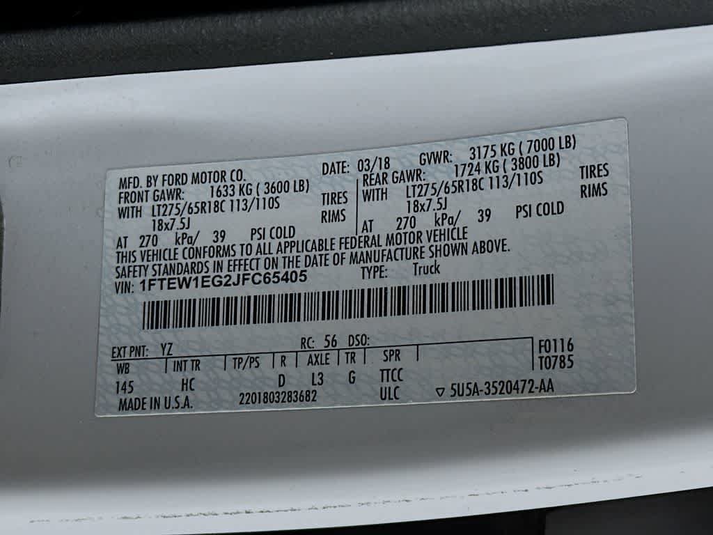 Certified 2018 Ford F150 Lariat AWD/4WD image 23