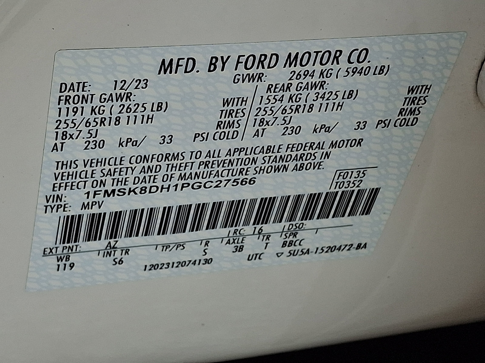 Certified 2023 Ford Explorer XLT w/ Equipment Group 202A AWD/4WD image 30