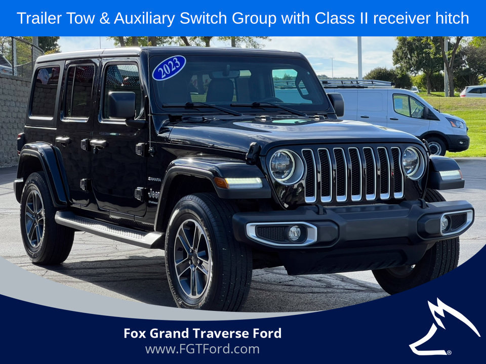 Used 2023 Jeep Wrangler Unlimited Sahara w/ LED Lighting Group AWD/4WD image 41