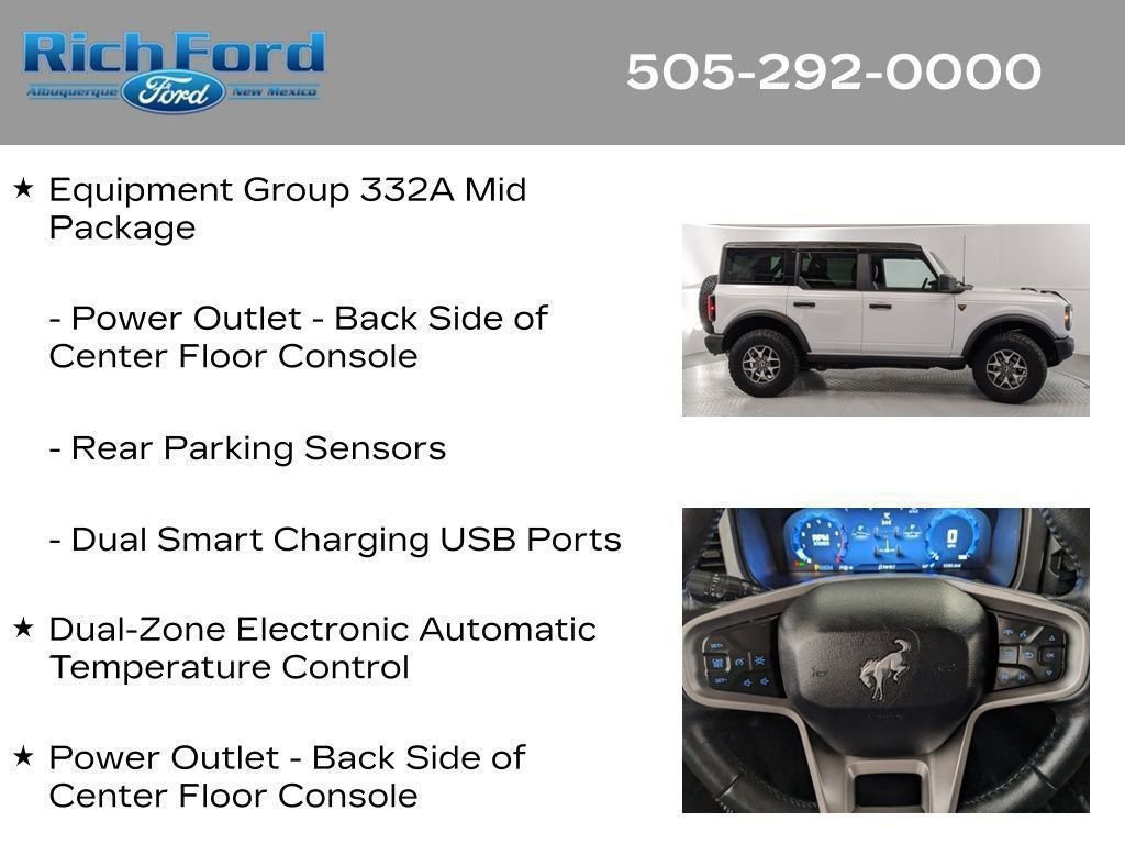 Certified 2025 Ford Bronco Badlands AWD/4WD image 77