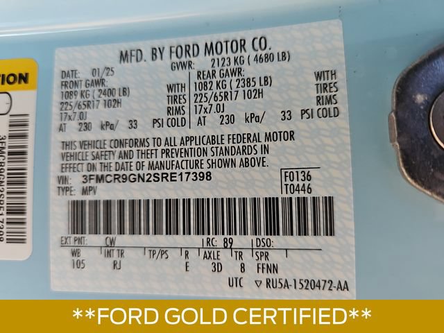 Certified 2025 Ford Bronco Sport Heritage AWD/4WD image 33