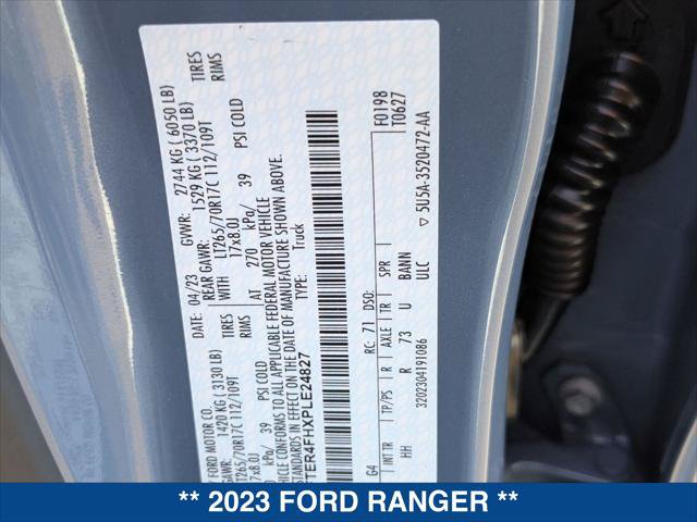 Certified 2023 Ford Ranger Lariat w/ Tremor Off-Road Package AWD/4WD image 24