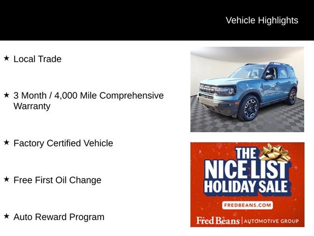 Certified 2022 Ford Bronco Sport Outer Banks w/ Tech Package image 3