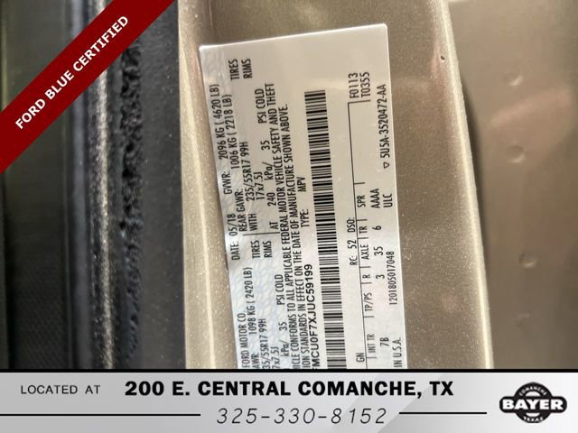 Certified 2018 Ford Escape S image 27