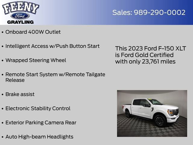 Certified 2023 Ford F150 XLT w/ Equipment Group 302A High image 23
