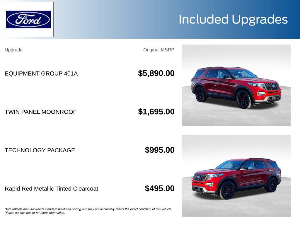 Certified 2023 Ford Explorer ST w/ Equipment Group 401A AWD/4WD image 11