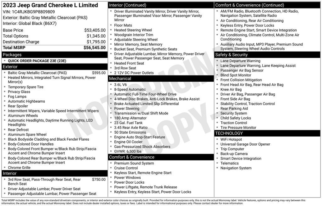 Used 2023 Jeep Grand Cherokee L Limited image 12