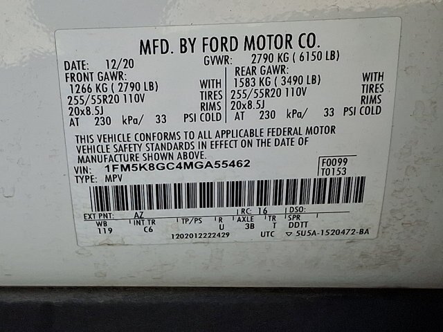 Certified 2021 Ford Explorer ST w/ Equipment Group 401A AWD/4WD image 28