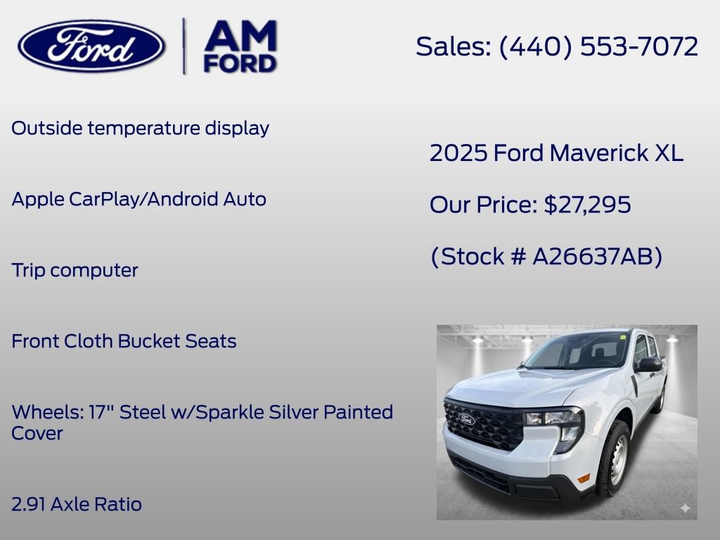 Certified 2025 Ford Maverick XL w/ 4K Tow Package AWD/4WD image 20