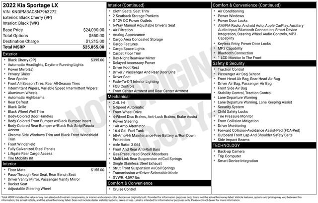 Used 2022 Kia Sportage LX FWD image 36