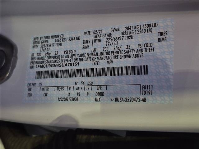 Certified 2025 Ford Escape Active w/ Cold Weather Package AWD/4WD image 24