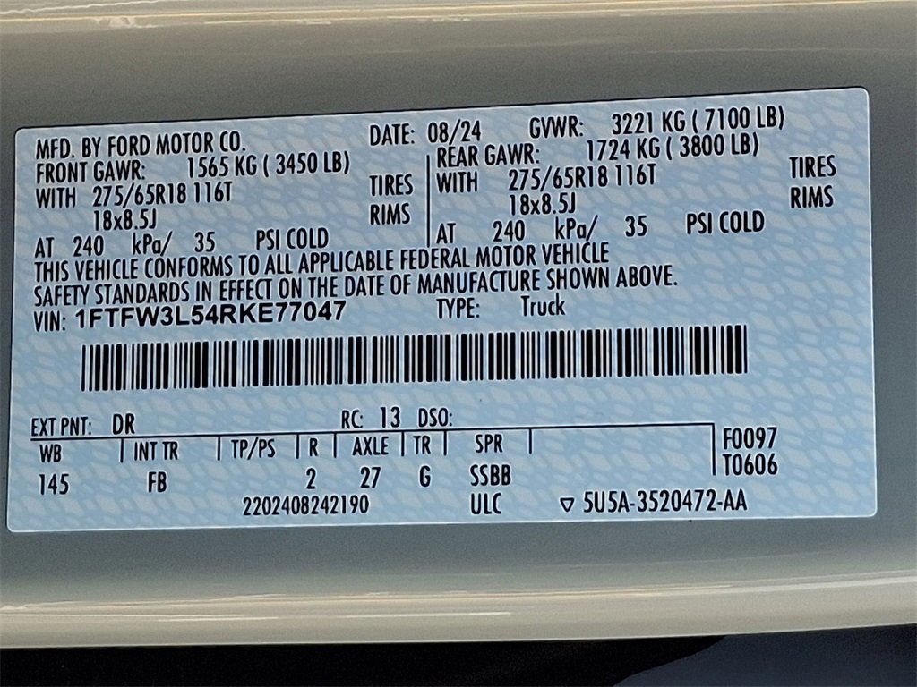 Certified 2024 Ford F150 XLT w/ Equipment Group 302A MID image 29