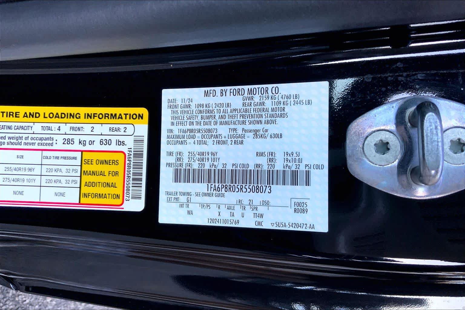 Certified 2024 Ford Mustang Dark Horse RWD image 29