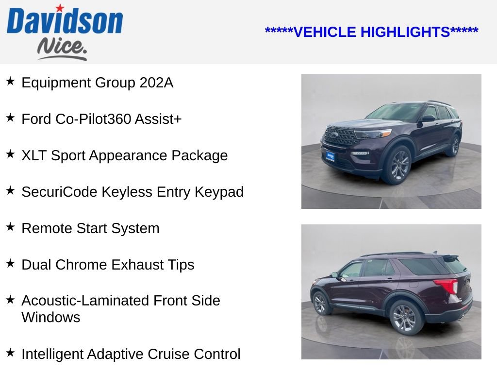 Certified 2023 Ford Explorer XLT w/ Equipment Group 202A AWD/4WD image 4