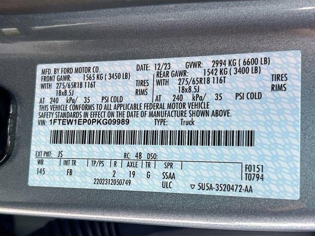 Certified 2023 Ford F150 XLT w/ Equipment Group 302A High AWD/4WD image 40