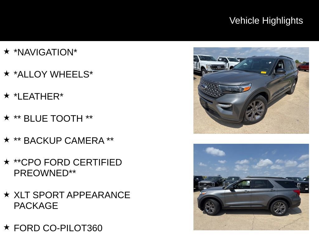 Certified 2022 Ford Explorer XLT w/ Equipment Group 202A image 9