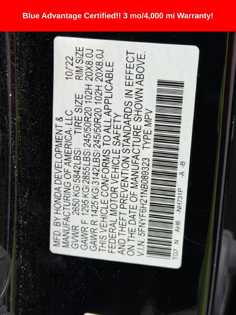 Used 2022 Honda Pilot Special Edition image 33