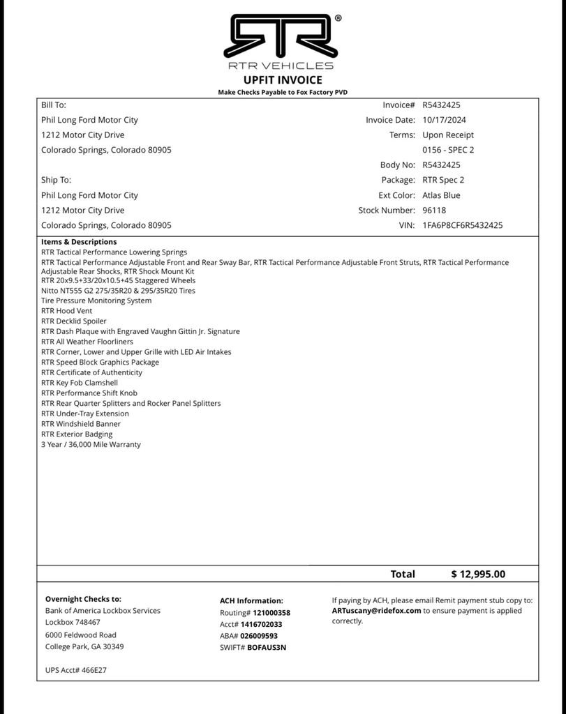 Certified 2024 Ford Mustang GT w/ GT Performance Package RWD image 6